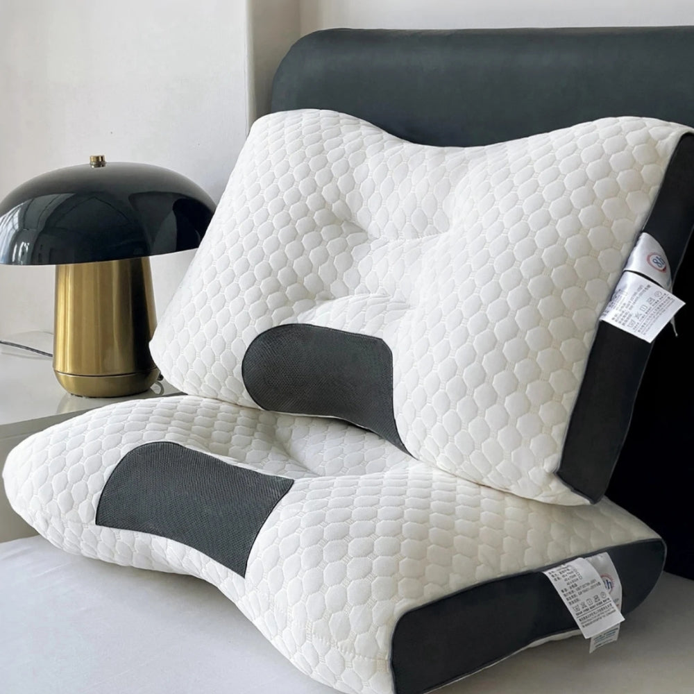 Align Cervical Relief Pillows arranged for comfort and posture improvement in a modern bedroom