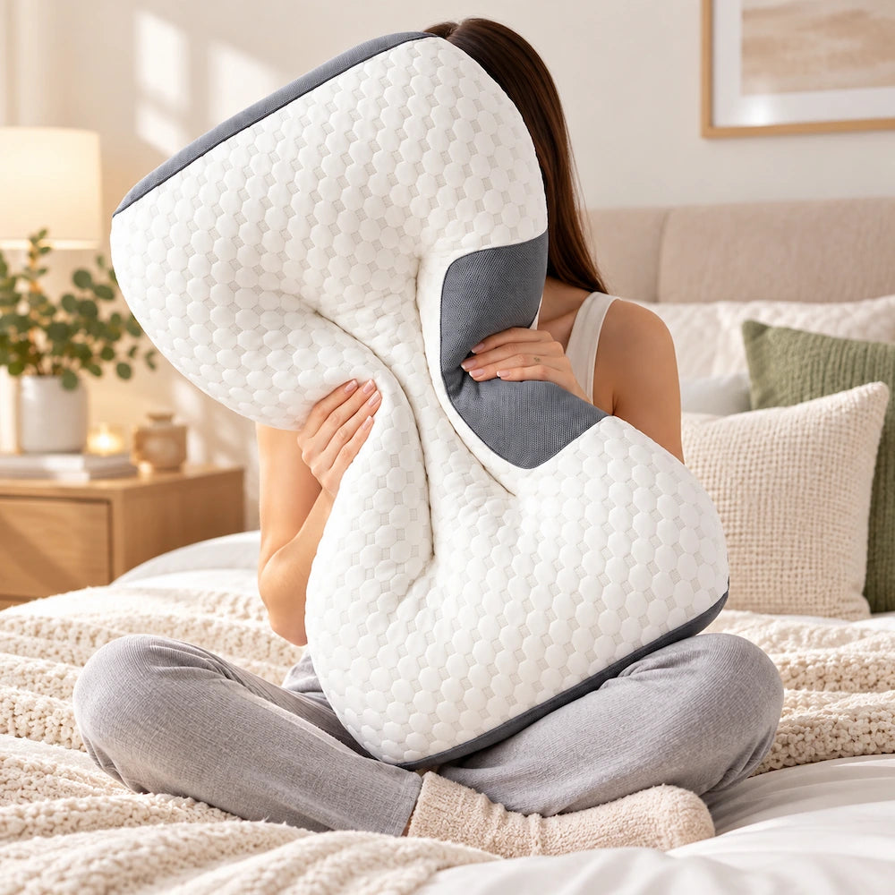 Align Neck Support Pillow in a premium bedroom setting