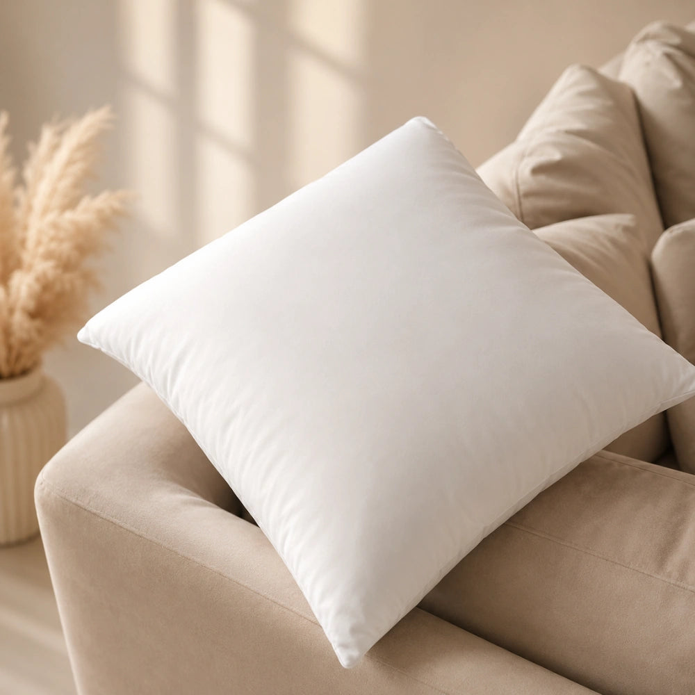 Adjustable pillow with restored loft using premium pillow filling.