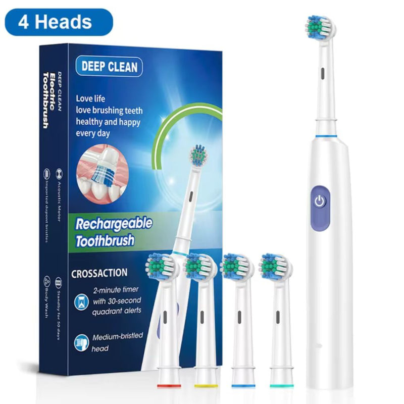 Electric toothbrush for deep cleaning and plaque removal