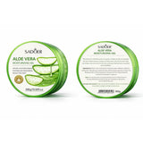 front and back packaging of green skincare jar showing ingredients soothing moisturiser
