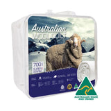 packaged quilt highlighting all season warmth and australian merino wool filling
