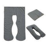 Grey BodyHaven support pillowcase made from breathable 100% cotton