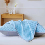 soft cooling pillowcase draped over pillow showing smooth fabric feel