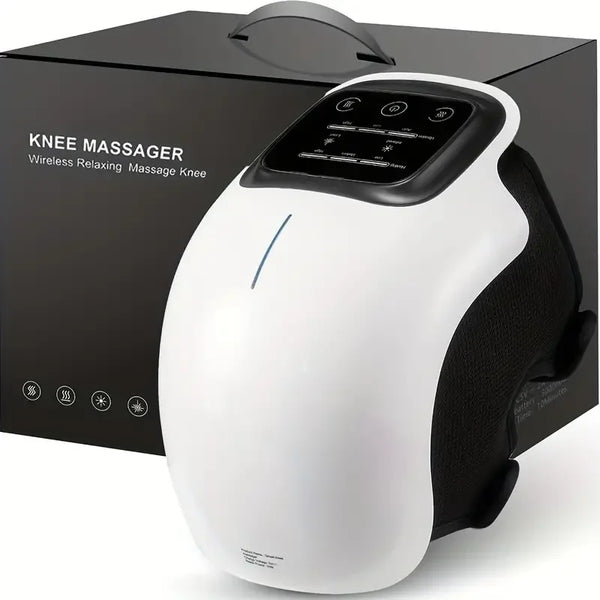 Electric knee massager with heat and vibration therapy for arthritis and joint pain relief