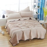 Beige Cooling Summer Blanket for Lightweight Comfort & Healthy Rest
