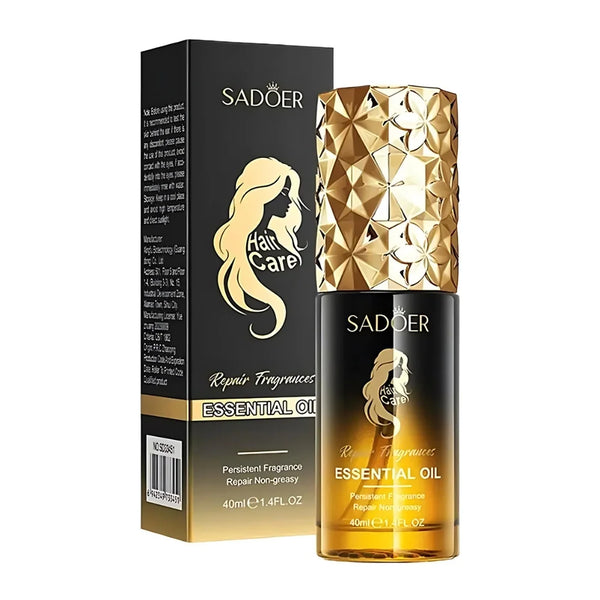 HydraSilk Anti-Frizz Repair Oil with luxury gold cap for frizz-free smooth hair