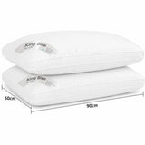 pillow shown with size measurements for accurate king size pillow fit