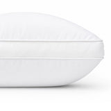 side view showing pillow thickness and loft for supportive pillow
