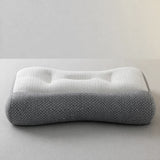 single contoured pillow on surface showing shape memory foam pillow