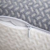 zipper opening on pillow cover showing removable design memory foam pillow