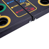 Folded push up board compact for storage and travel, portable fitness