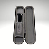 PureStraight hair straightener travel case showing top and bottom sections.
