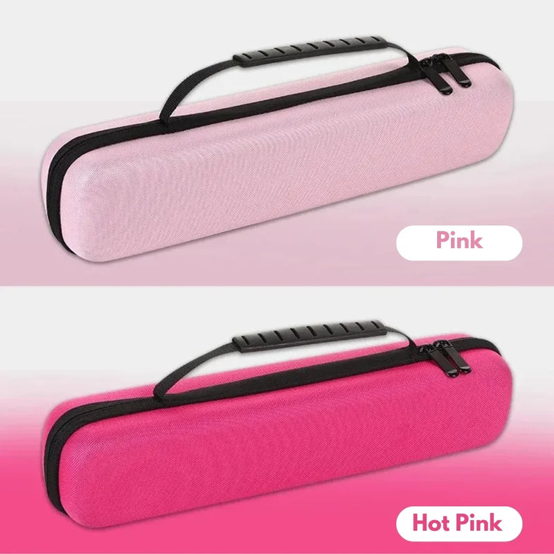 Pink and hot pink PureStraight protective travel case colour options.