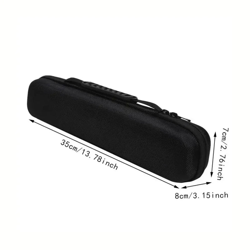 PureStraight travel case with size dimensions displayed: 35 cm length, 8 cm width, 7 cm height.