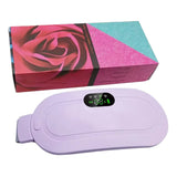 Purple portable heating belt for period pain with box