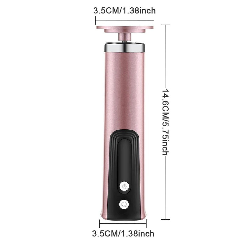 SilkySole Electric Callus Remover measurements with compact handheld foot care design and roller head