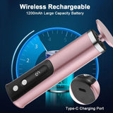 SilkySole Electric Callus Remover showing wireless rechargeable feature and USB Type-C charging port