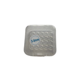 Small elastic bands arranged in tray used for skin tag removal