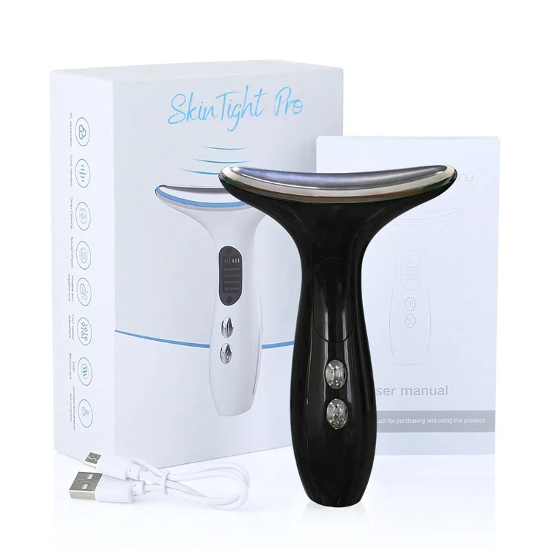 SkinTight Pro Sculptor black beauty tool that sculpts jawline and lifts sagging skin