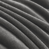 Close-up of plush teddy fleece fabric with soft texture details