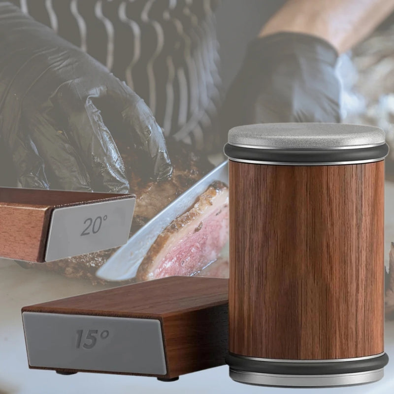 Sharpening a knife at the 20 degree angle with TrueEdge sharpener