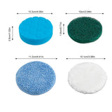 TurboClean Pro replacement scrubber pads with dimensions