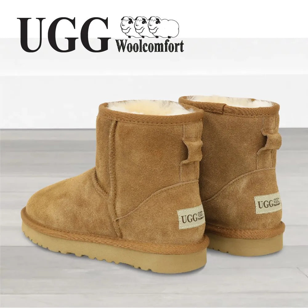 chestnut boots rear angle showing plush lining for warmth ugg boots